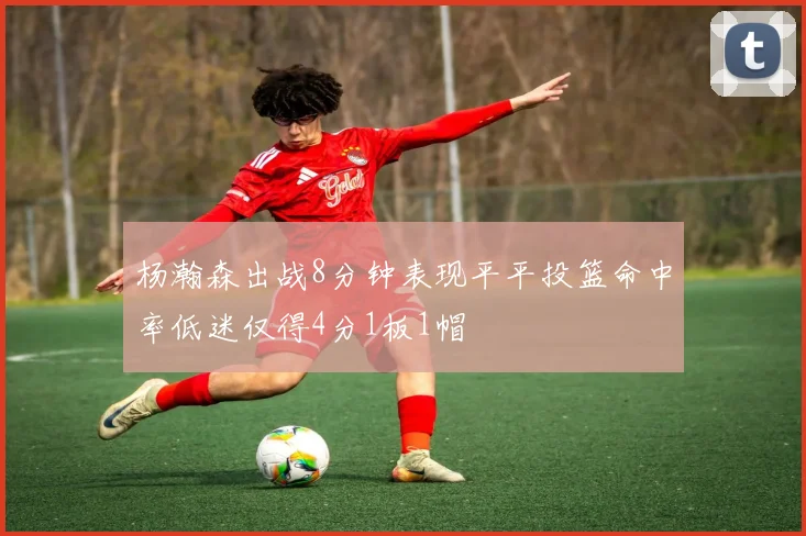 杨瀚森出战8分钟表现平平投篮命中率低迷仅得4分1板1帽